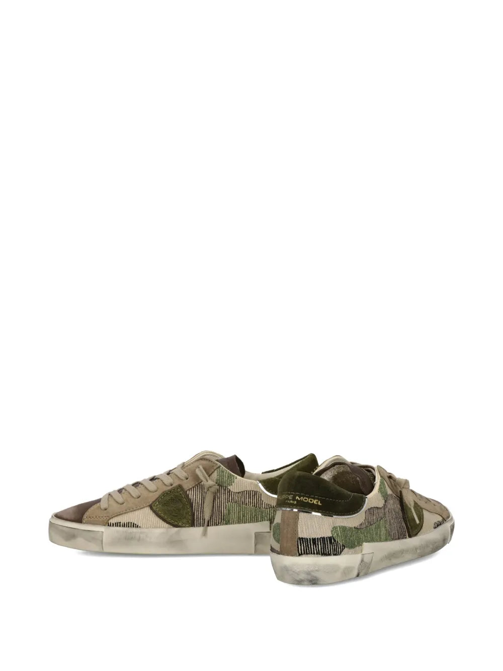 Philippe Model Paris Camouflage-Patterned Low-Top Sneakers