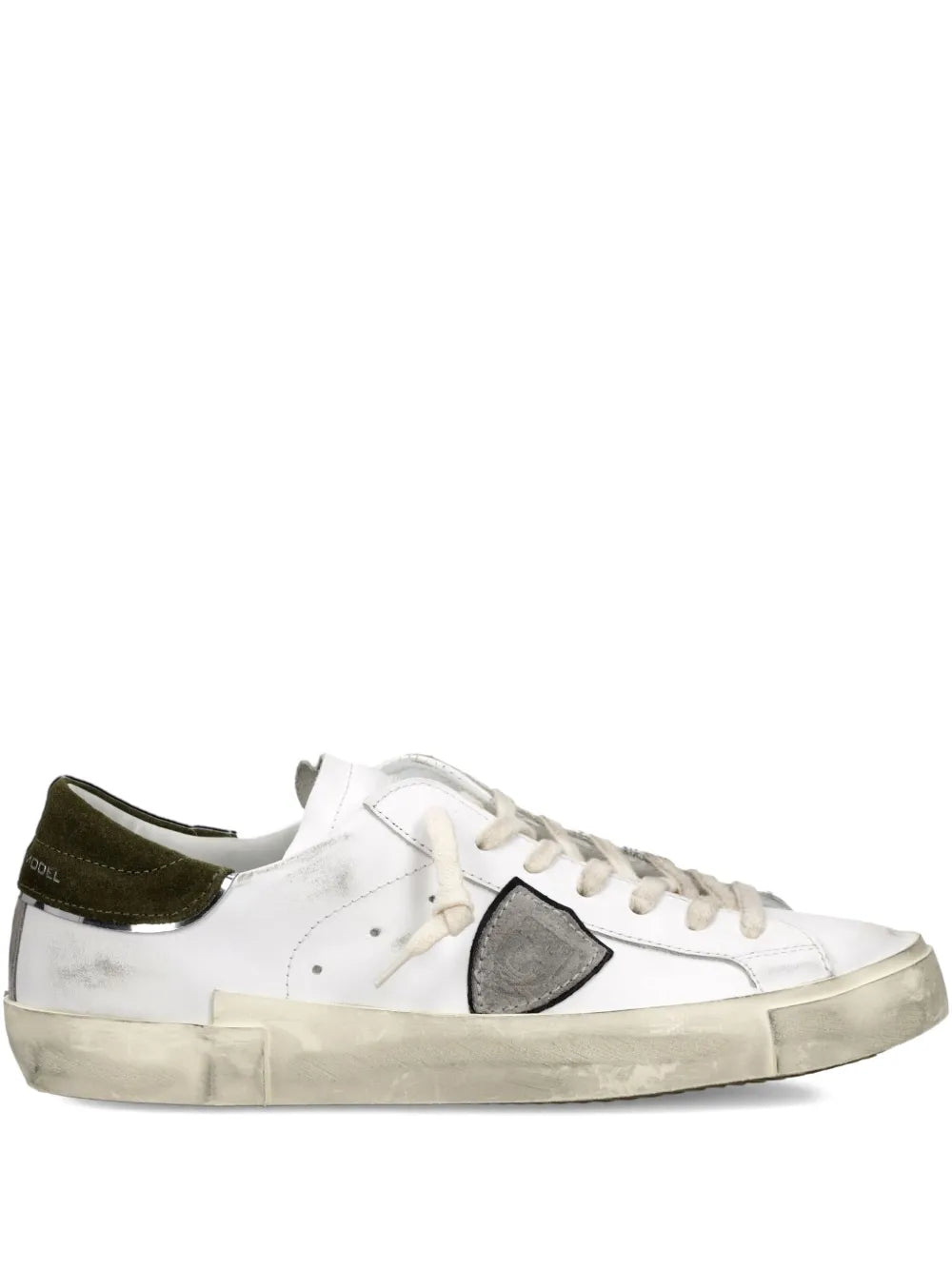 Philippe Model Paris Scuffed Leather Sneakers