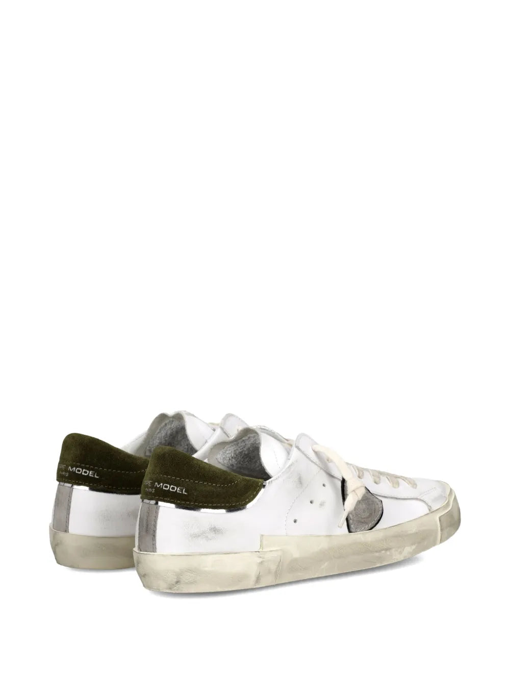 Philippe Model Paris Scuffed Leather Sneakers