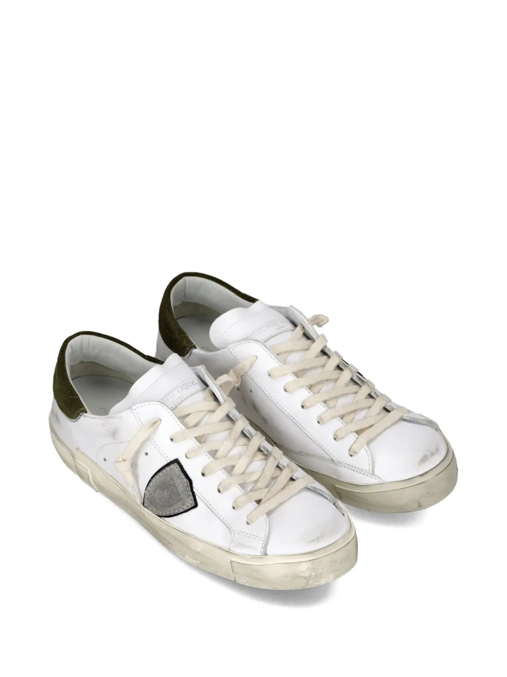 Philippe Model Paris Scuffed Leather Sneakers
