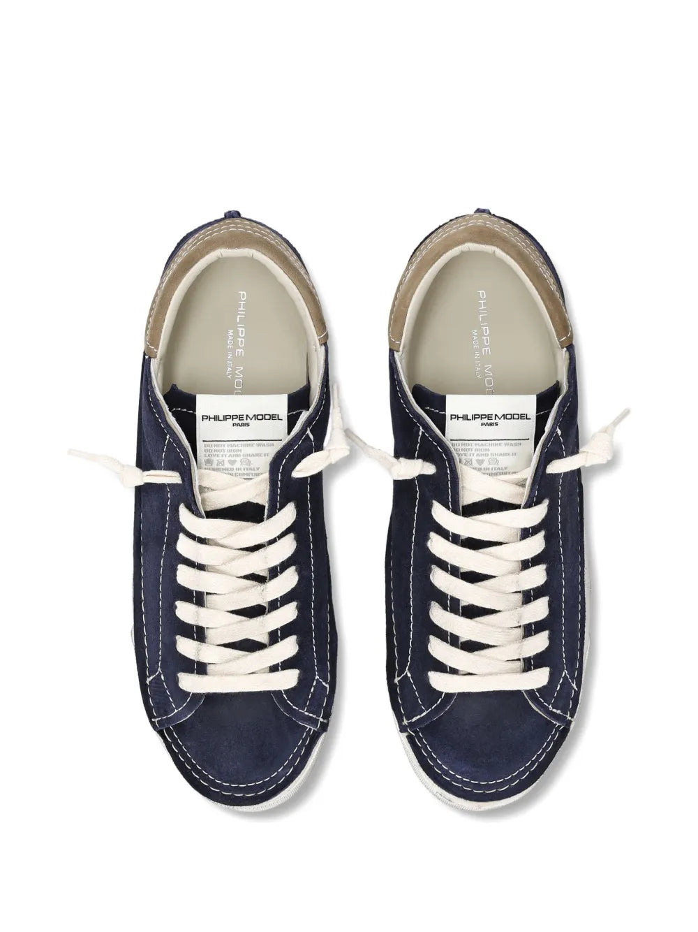 Philippe Model Paris Suede Low-Top Sneakers
