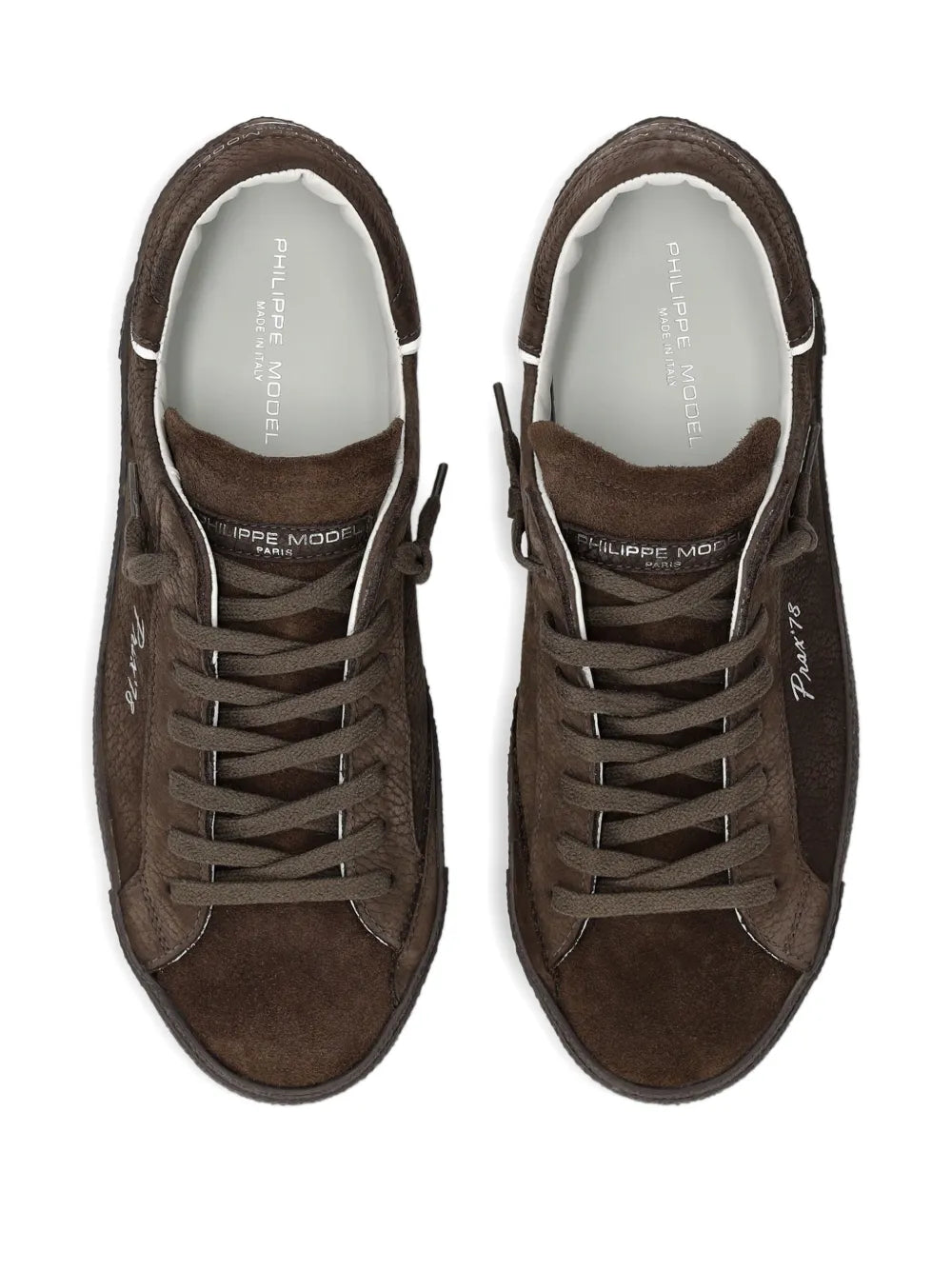 Philippe Model Paris Suede Lace-Up Sneakers