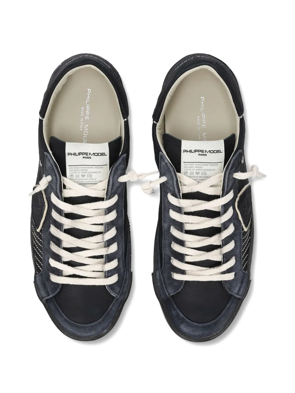 Philippe Model Paris Prsx Suede-Panelled Low-Top Sneakers