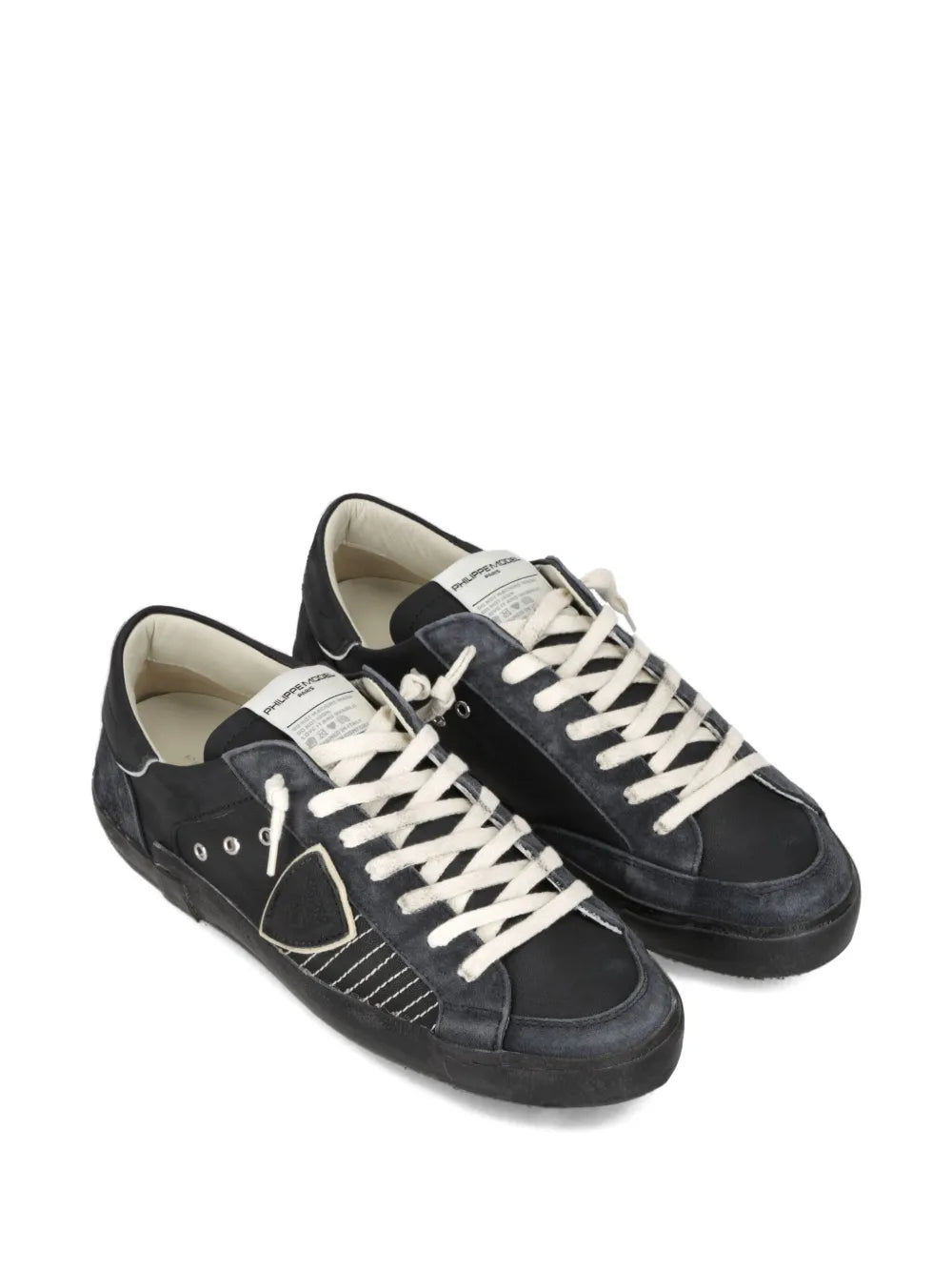 Philippe Model Paris Prsx Suede-Panelled Low-Top Sneakers