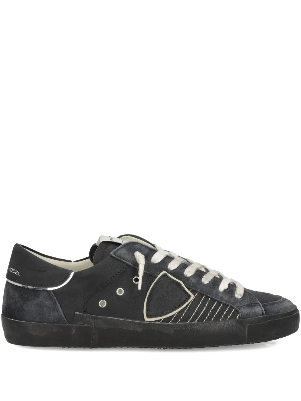 Philippe Model Paris Prsx Suede-Panelled Low-Top Sneakers
