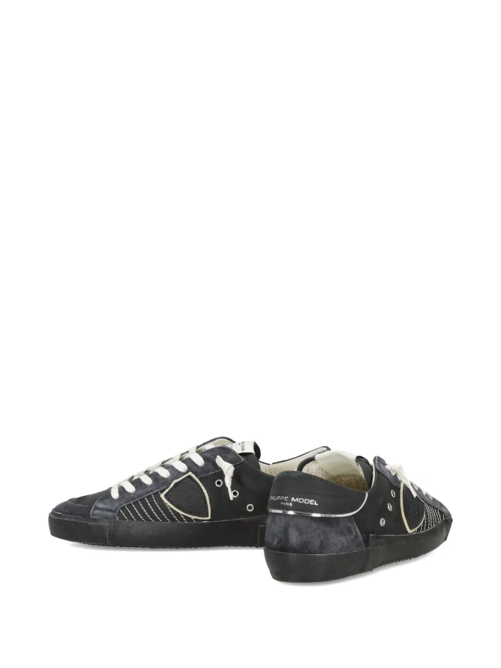 Philippe Model Paris Prsx Suede-Panelled Low-Top Sneakers