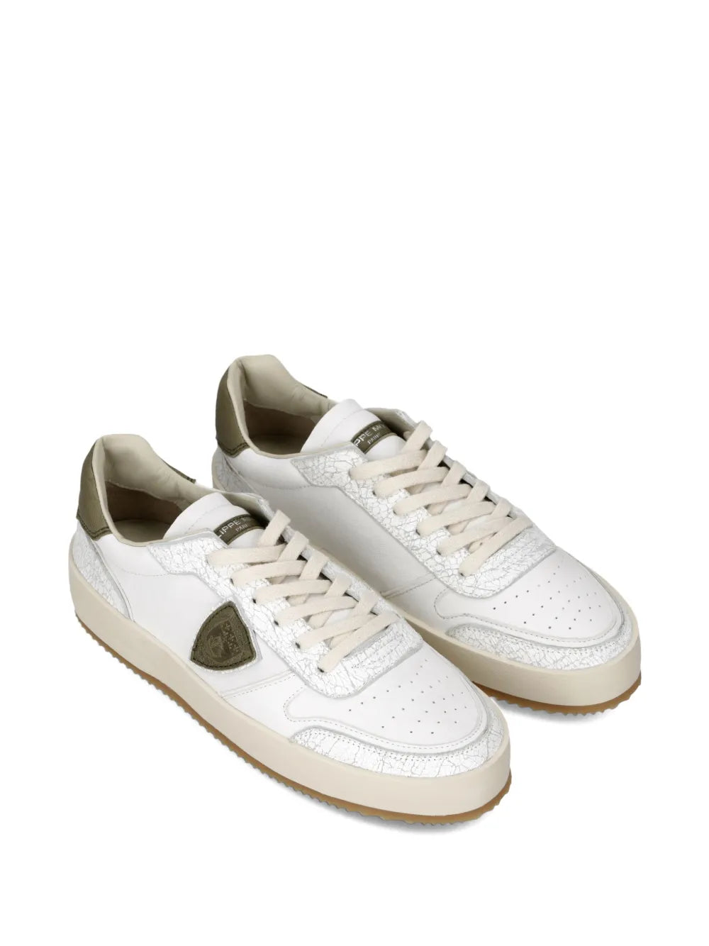Philippe Model Paris Nice Leather-Panelled Sneakers