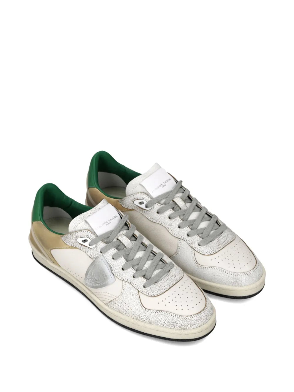 Philippe Model Paris Nice Textured Leather Sneakers