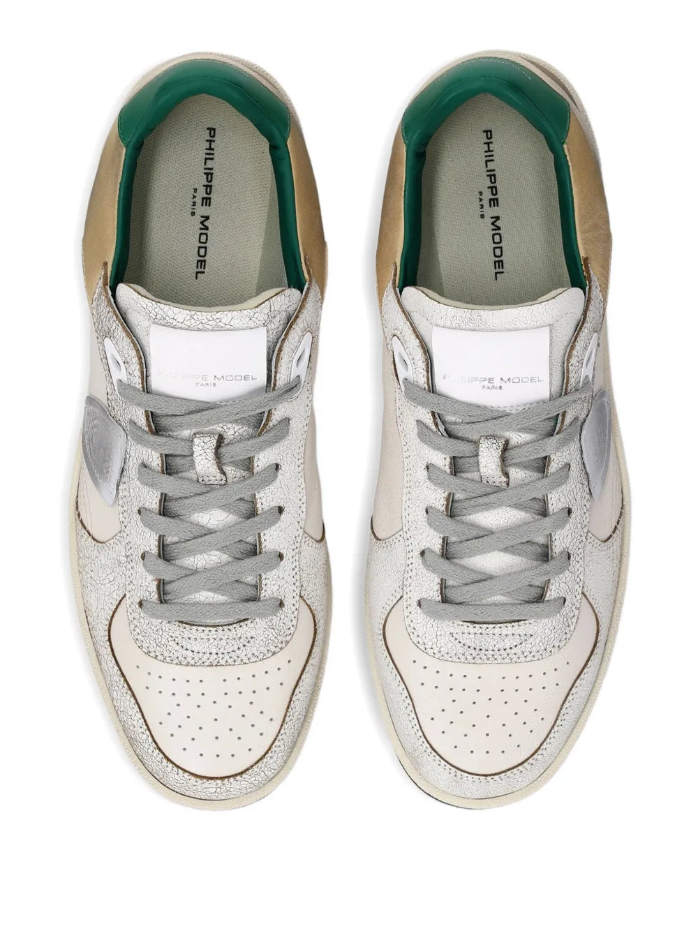 Philippe Model Paris Nice Textured Leather Sneakers