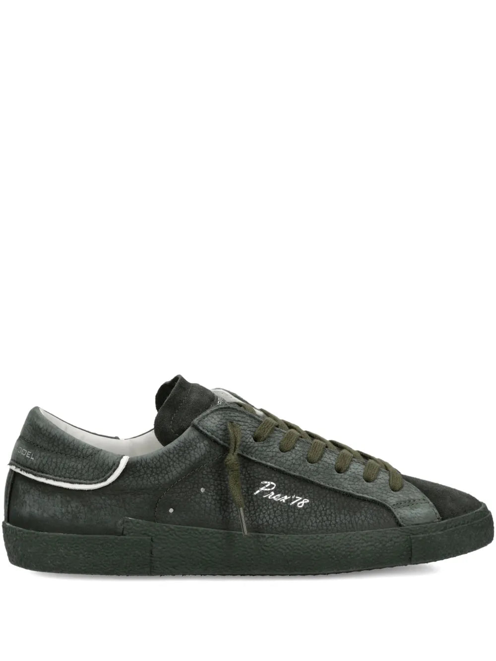 Philippe Model Paris Suede-Panelled Low-Top Sneakers