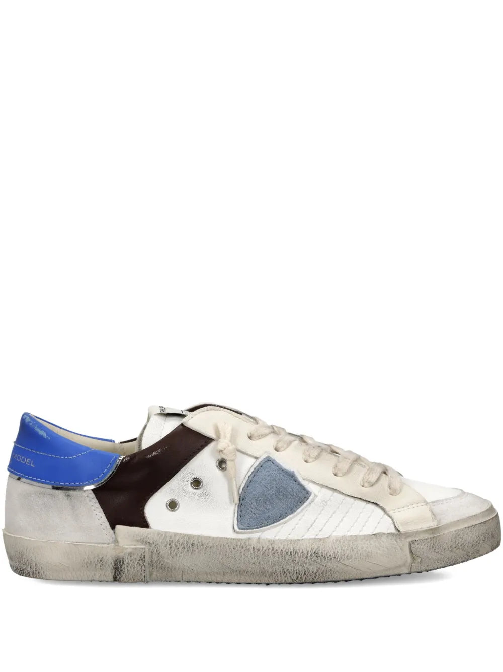 Philippe Model Paris Patchwork Leather Low-Top Sneakers