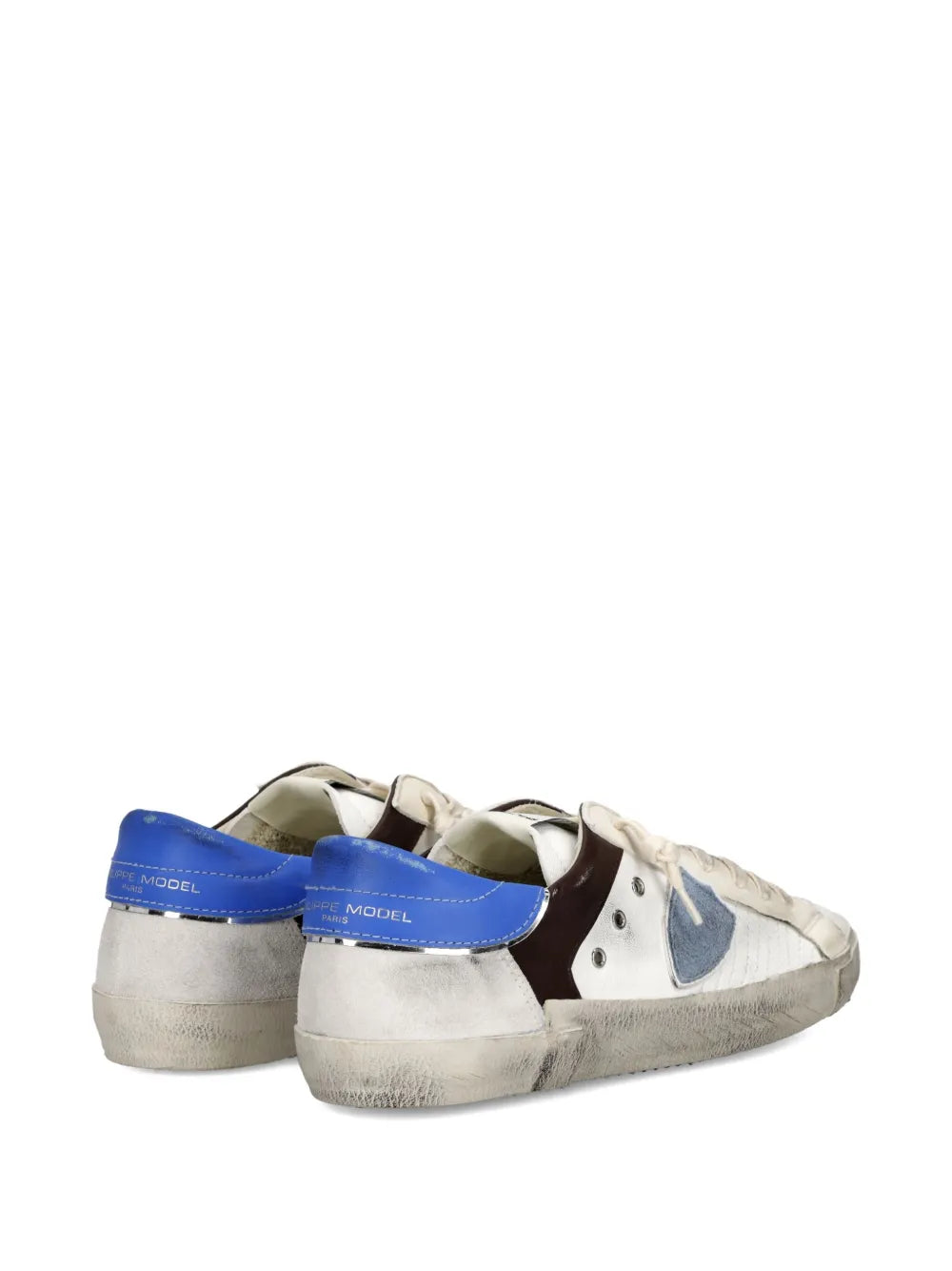 Philippe Model Paris Patchwork Leather Low-Top Sneakers