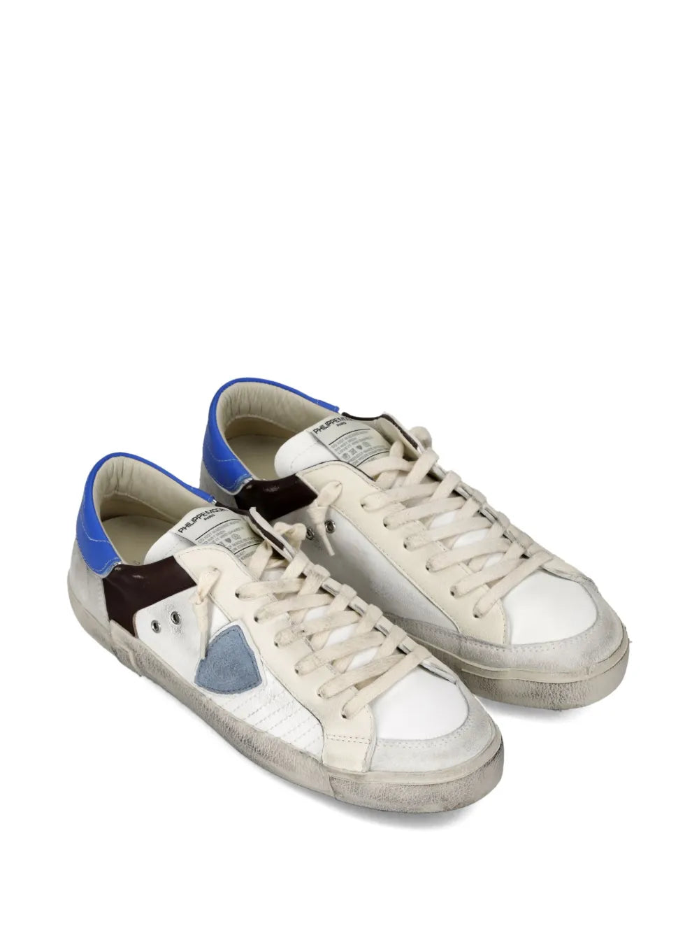 Philippe Model Paris Patchwork Leather Low-Top Sneakers