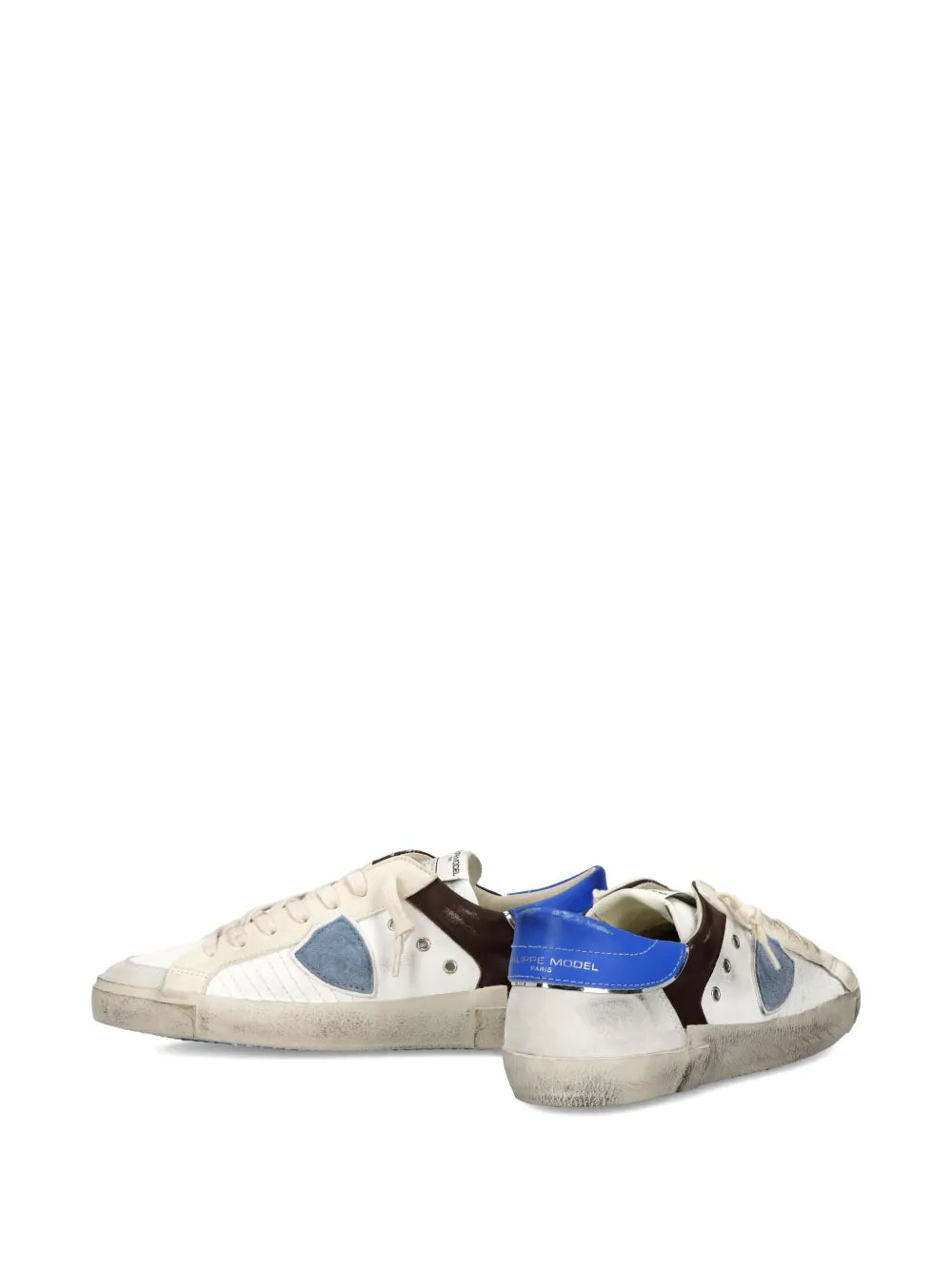 Philippe Model Paris Patchwork Leather Low-Top Sneakers