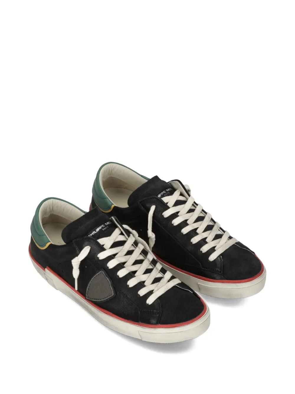 Philippe Model Paris Prsx Suede-Panel Low-Top Sneakers