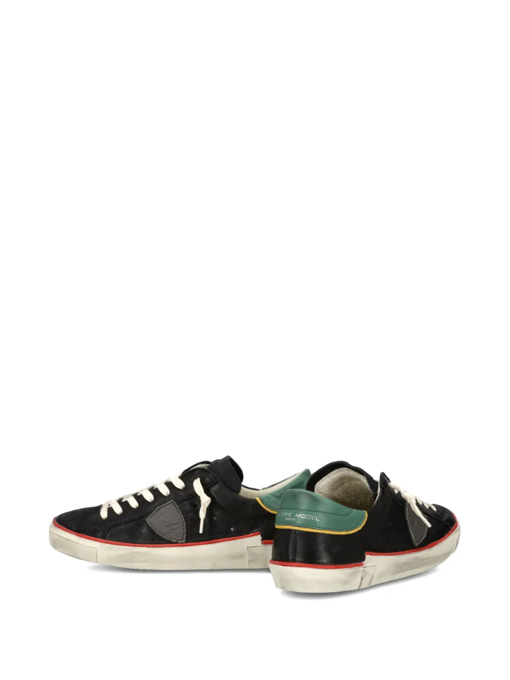 Philippe Model Paris Prsx Suede-Panel Low-Top Sneakers