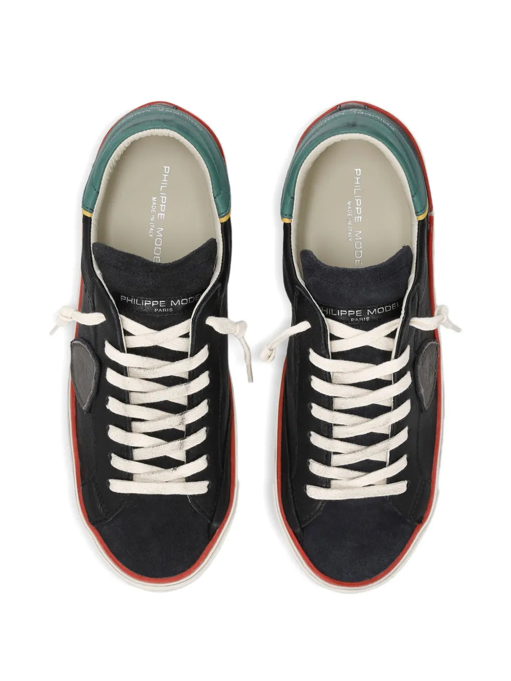 Philippe Model Paris Prsx Suede-Panel Low-Top Sneakers