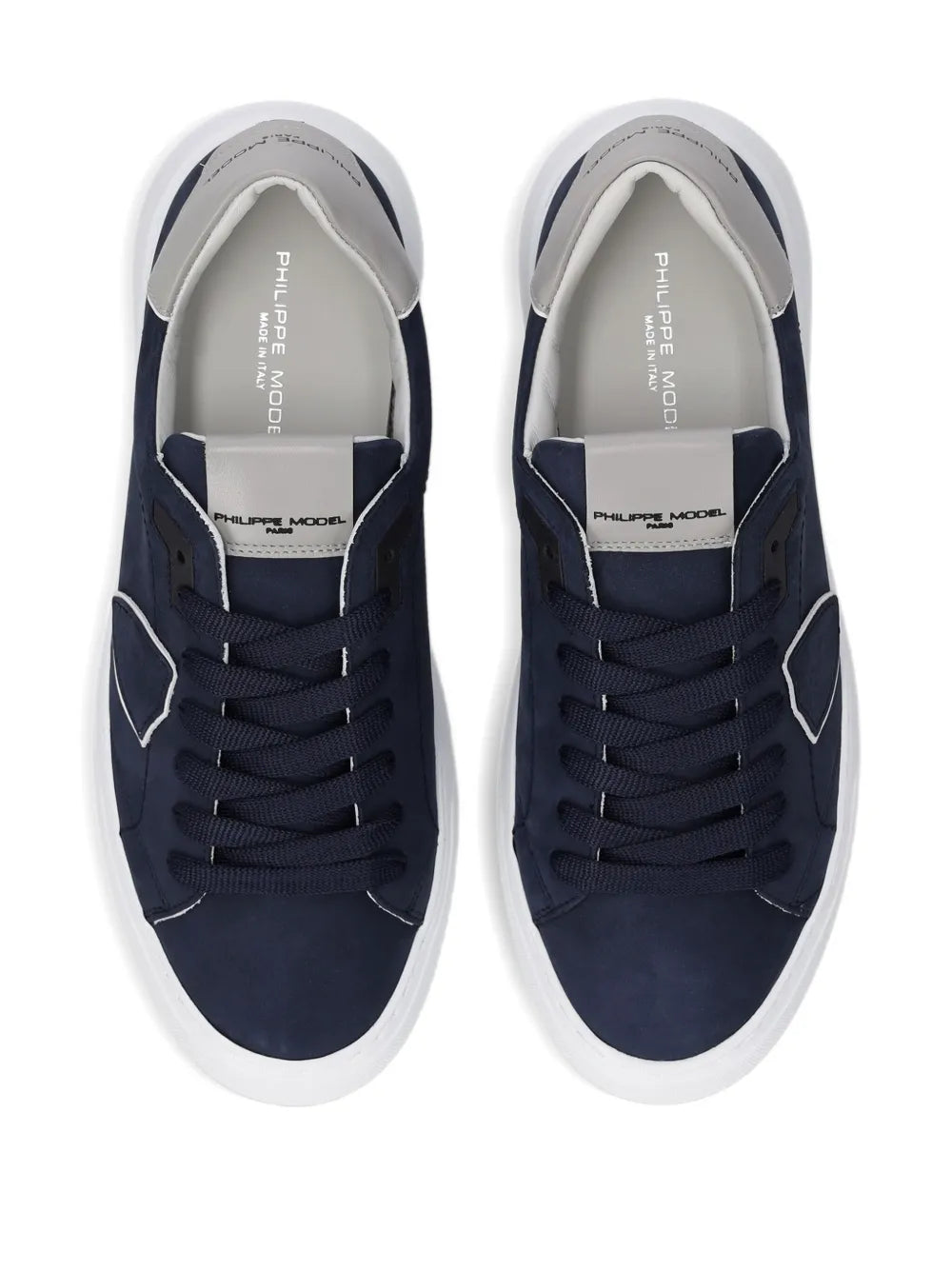 Philippe Model Paris Suede-Panelled Sneakers