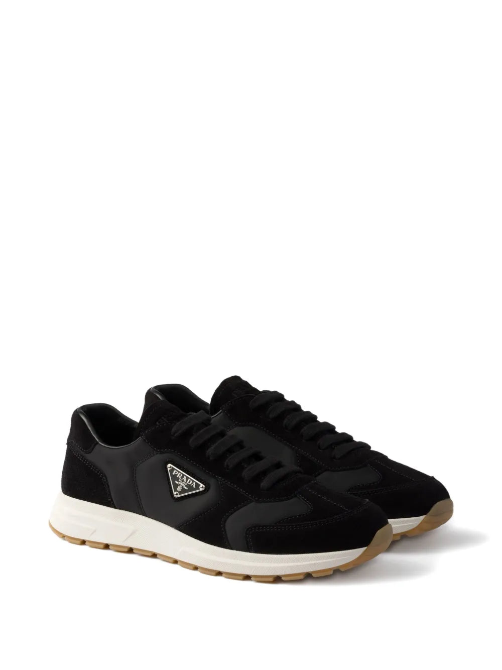Prada Triangle-Logo Panelled Sneakers