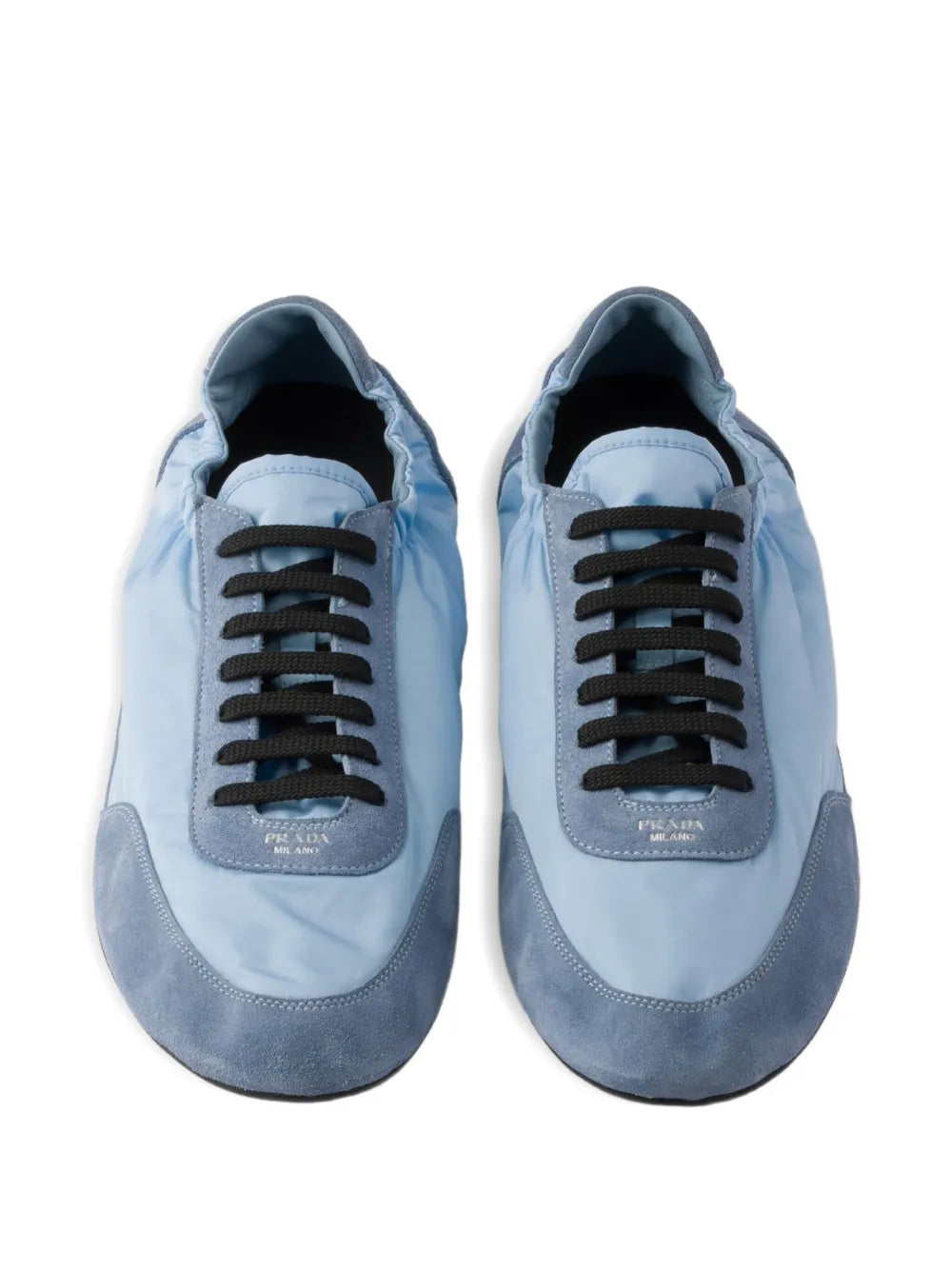 Prada Collapse Suede-Trimmed Sneakers