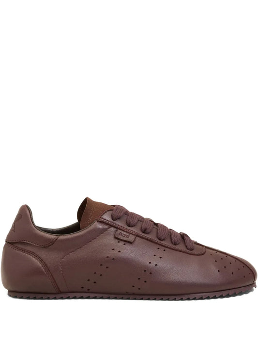 Ami Paris Soft Step Leather Low-Top Sneakers
