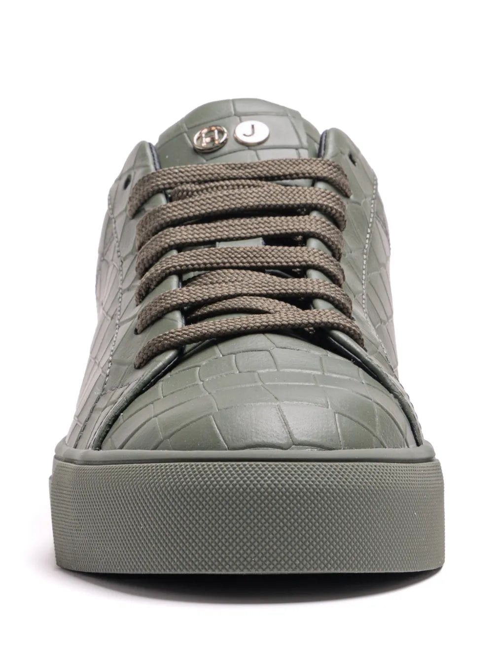 Hide&Jack Crocodile-Embossed Sneakers