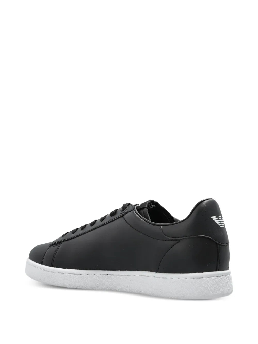 Ea7 Emporio Armani Logo-Embellished Leather Sneakers