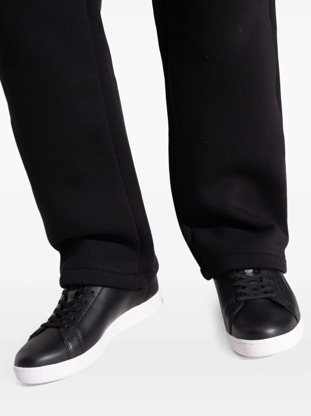 Ea7 Emporio Armani Logo-Embellished Leather Sneakers