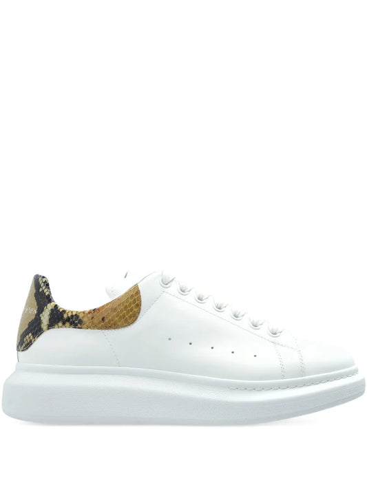 Alexander Mcqueen Tread Slick Snakeskin-Embellished Sneakers
