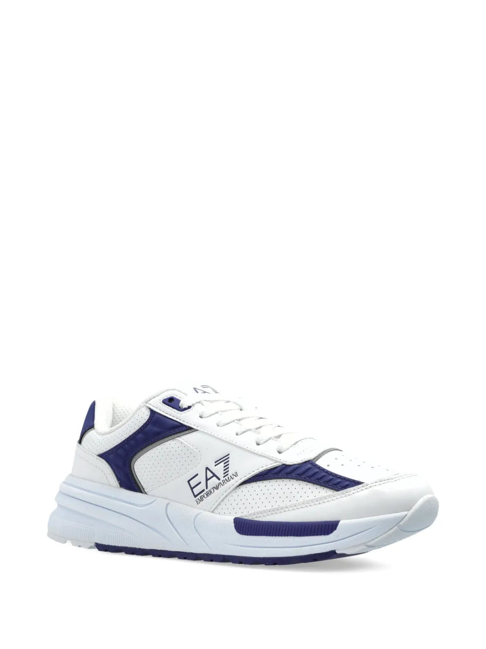 Ea7 Emporio Armani Mesh Panelled Running Sneakers