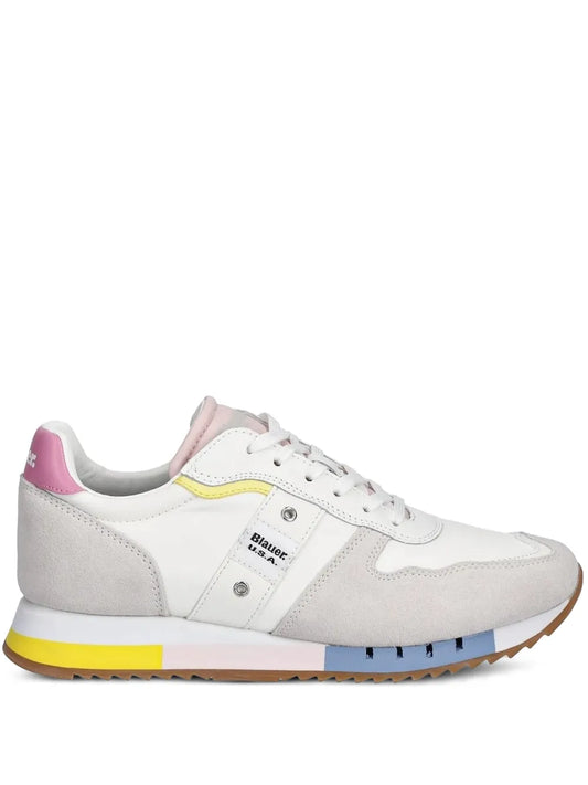 Blauer Leather Suede Panel Trainers