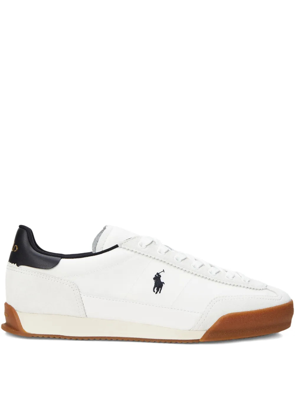 Polo Ralph Lauren Hester Leather-Panel Trainers