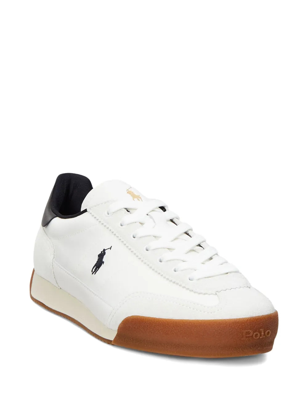 Polo Ralph Lauren Hester Leather-Panel Trainers