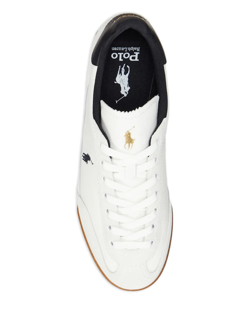 Polo Ralph Lauren Hester Leather-Panel Trainers