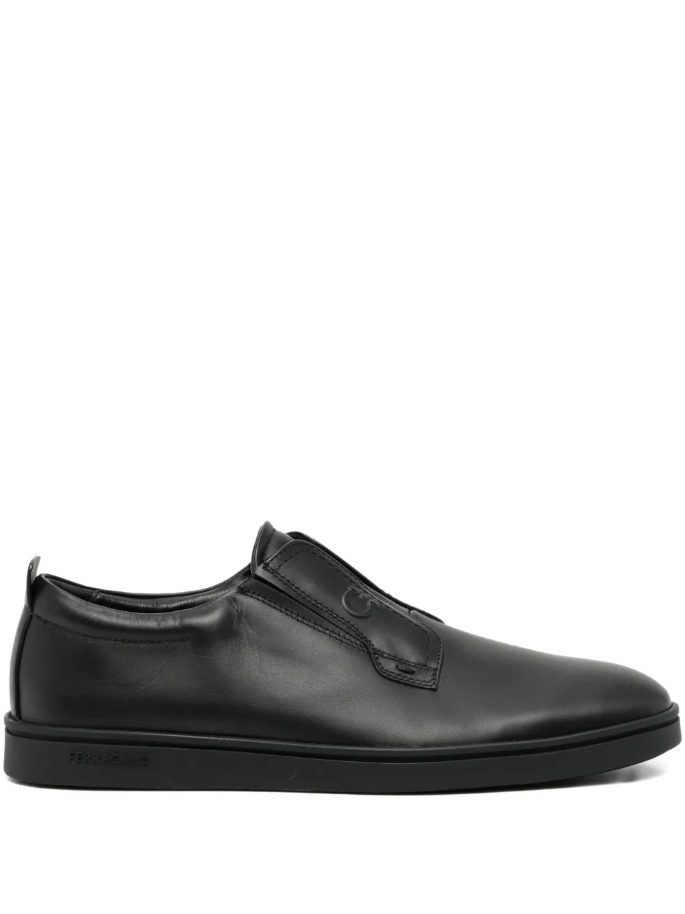 Ferragamo Leather Slip-On Sneakers