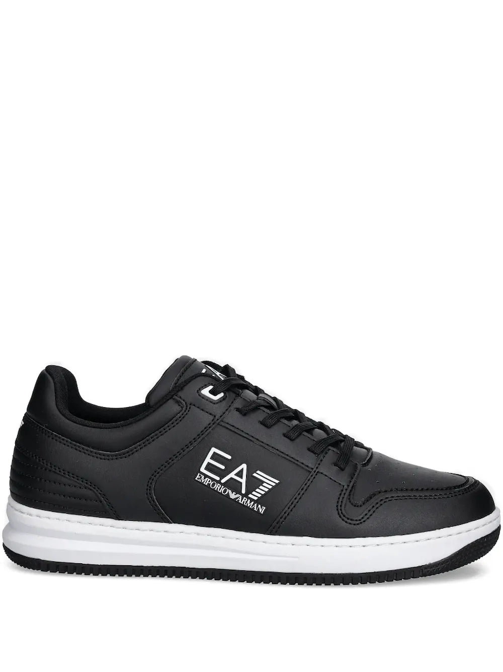 Ea7 Emporio Armani Logo-Detail Leather Sneakers
