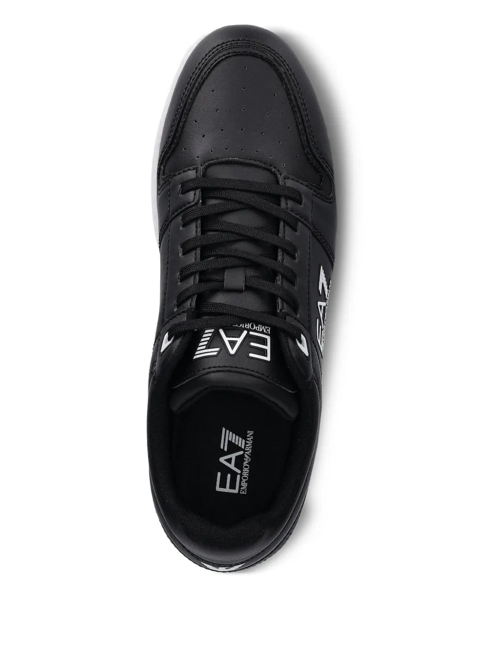 Ea7 Emporio Armani Logo-Detail Leather Sneakers