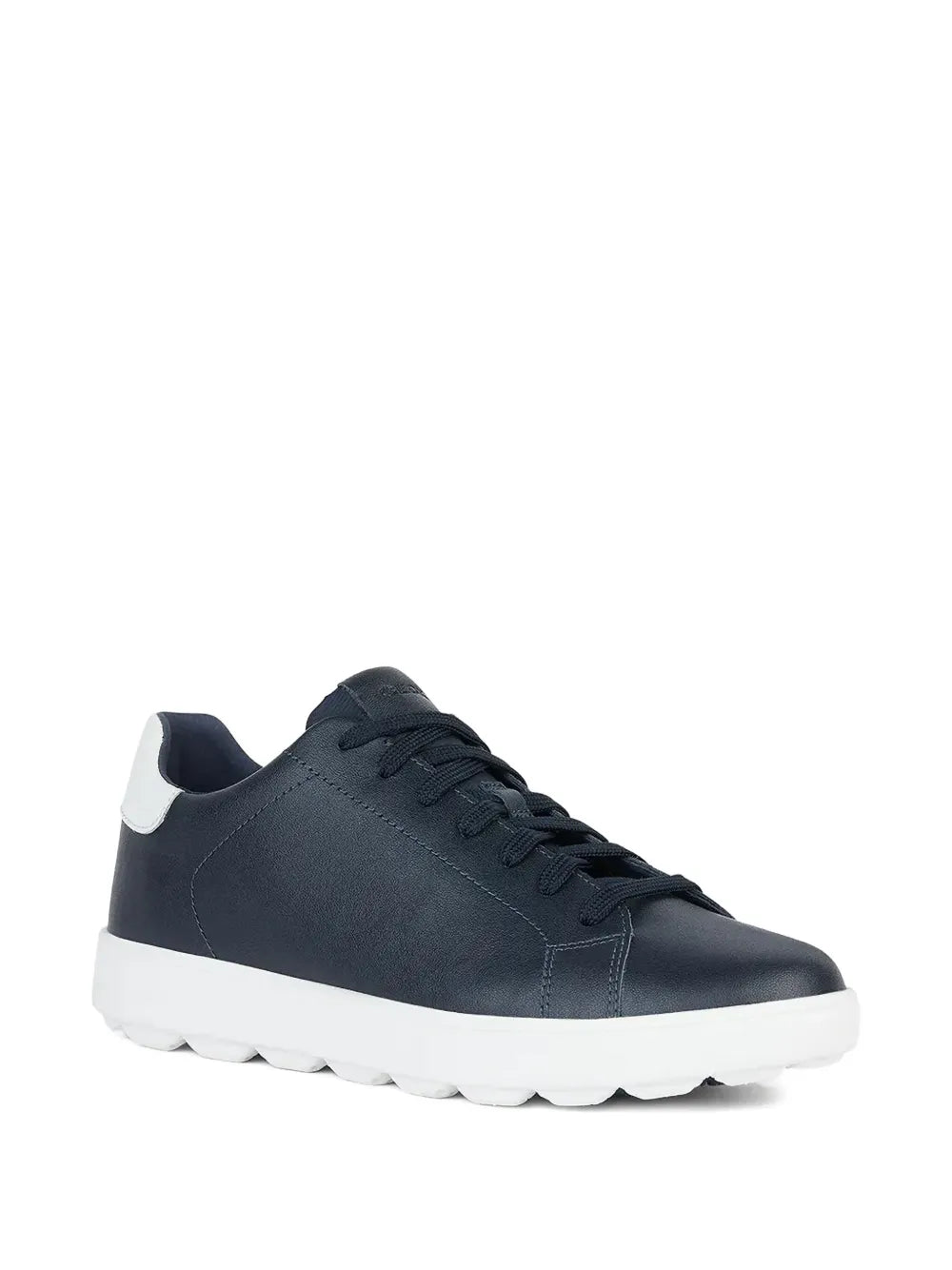 Geox Spherica Ecub-1 Leather Lace-Up Sneakers