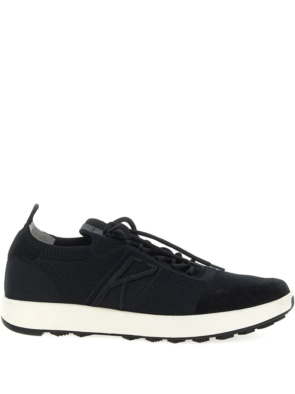 Kiton Mesh-Panelled Lace-Up Sneakers