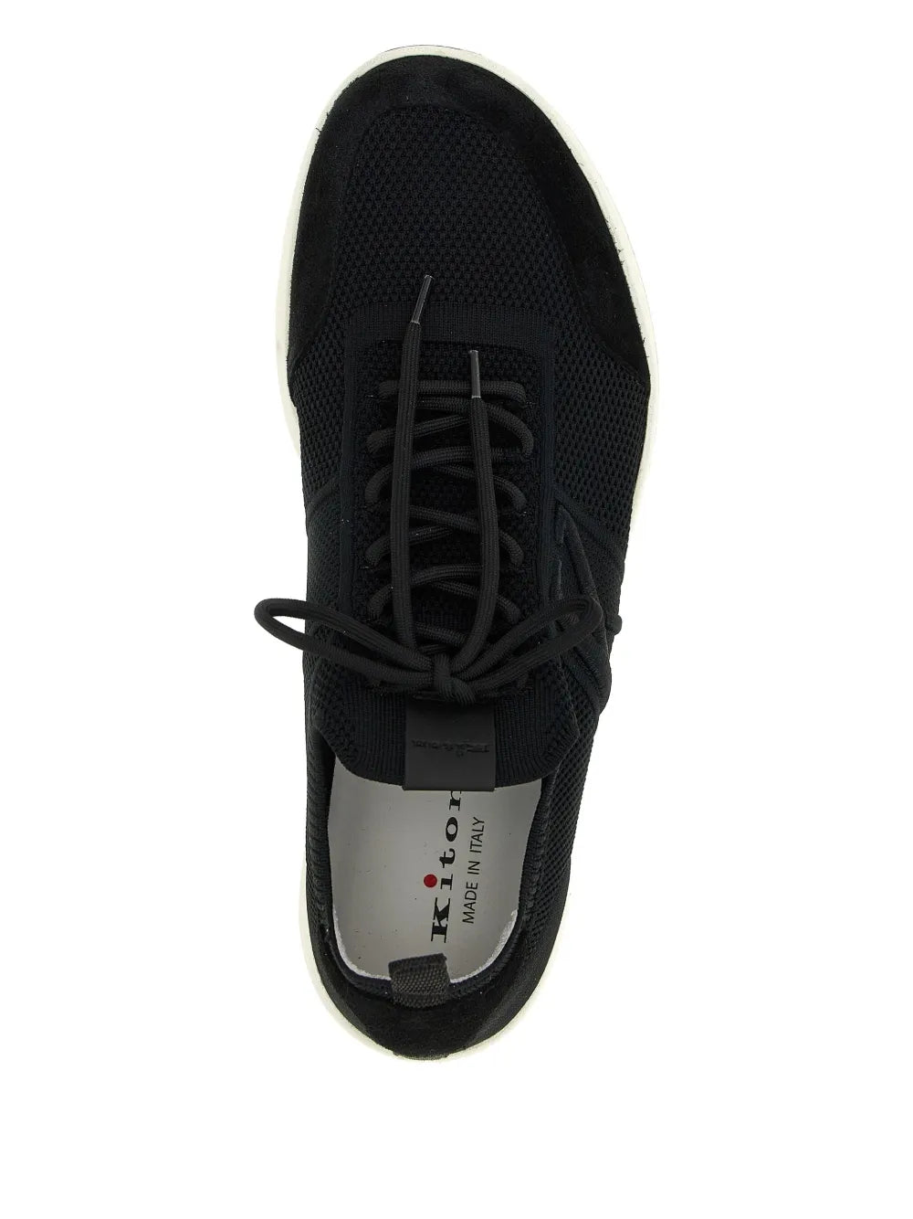 Kiton Mesh-Panelled Lace-Up Sneakers