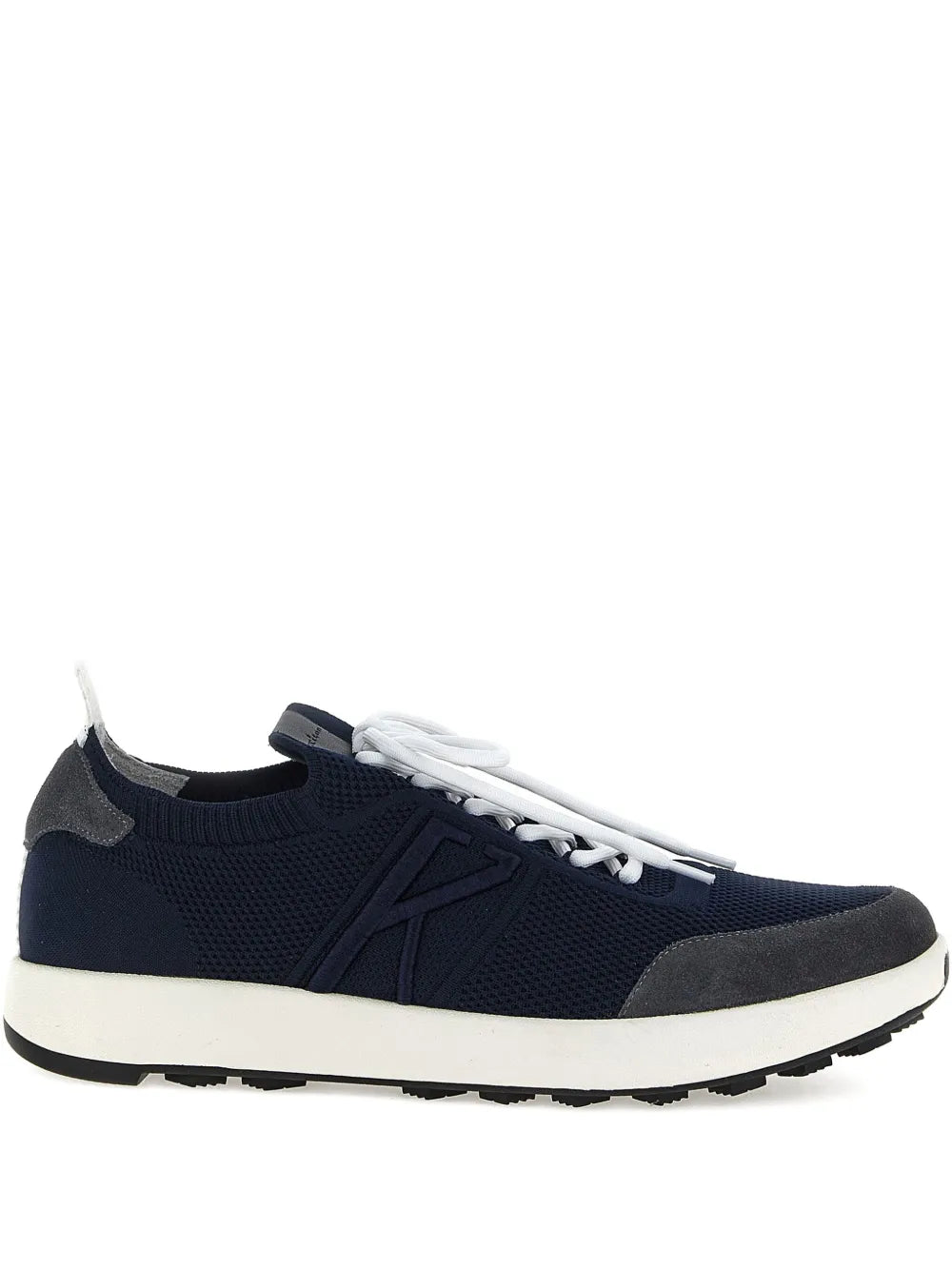 Kiton Knitted Panel Lace-Up Sneakers