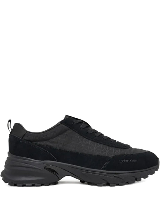 Calvin Klein Monogram Suede Lace-Up Sneakers