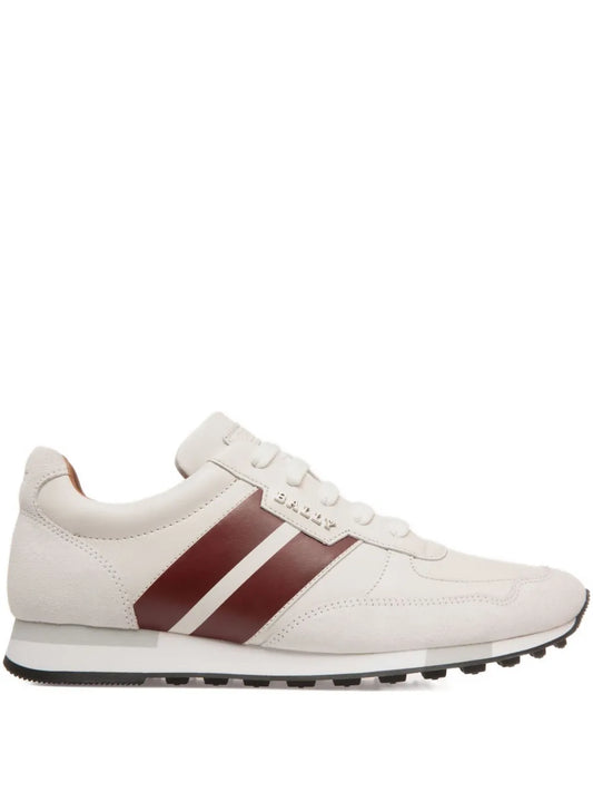 Bally Leather Striped Low-Top