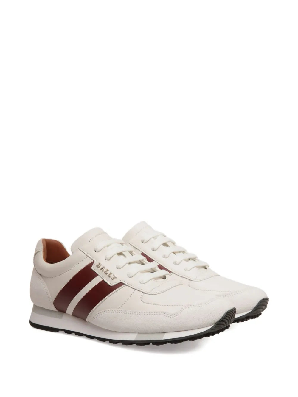 Bally Leather Striped Low-Top