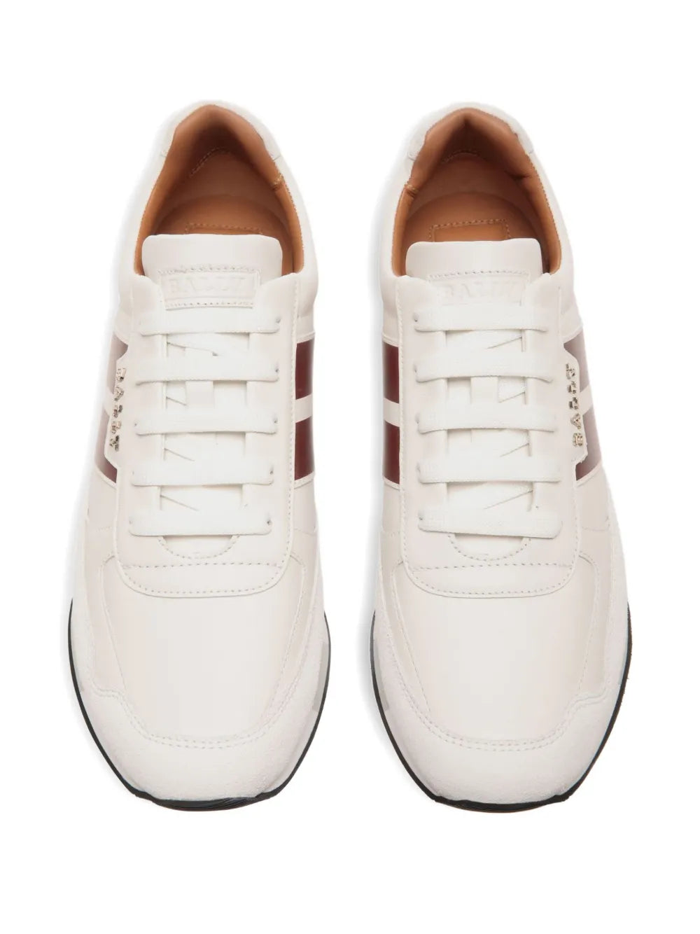 Bally Leather Striped Low-Top