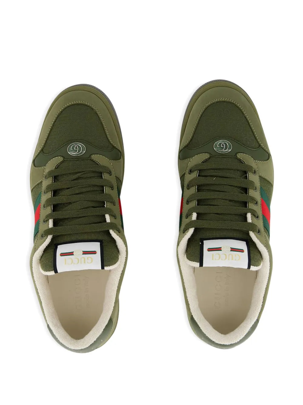 Gucci Screener Web-Stripe Sneakers
