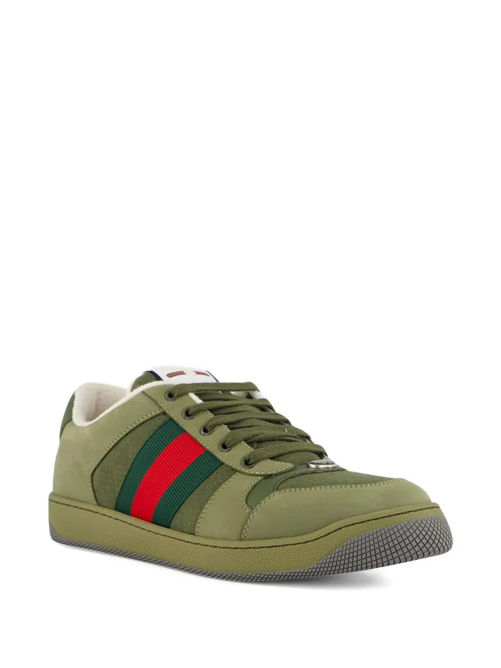 Gucci Screener Web-Stripe Sneakers