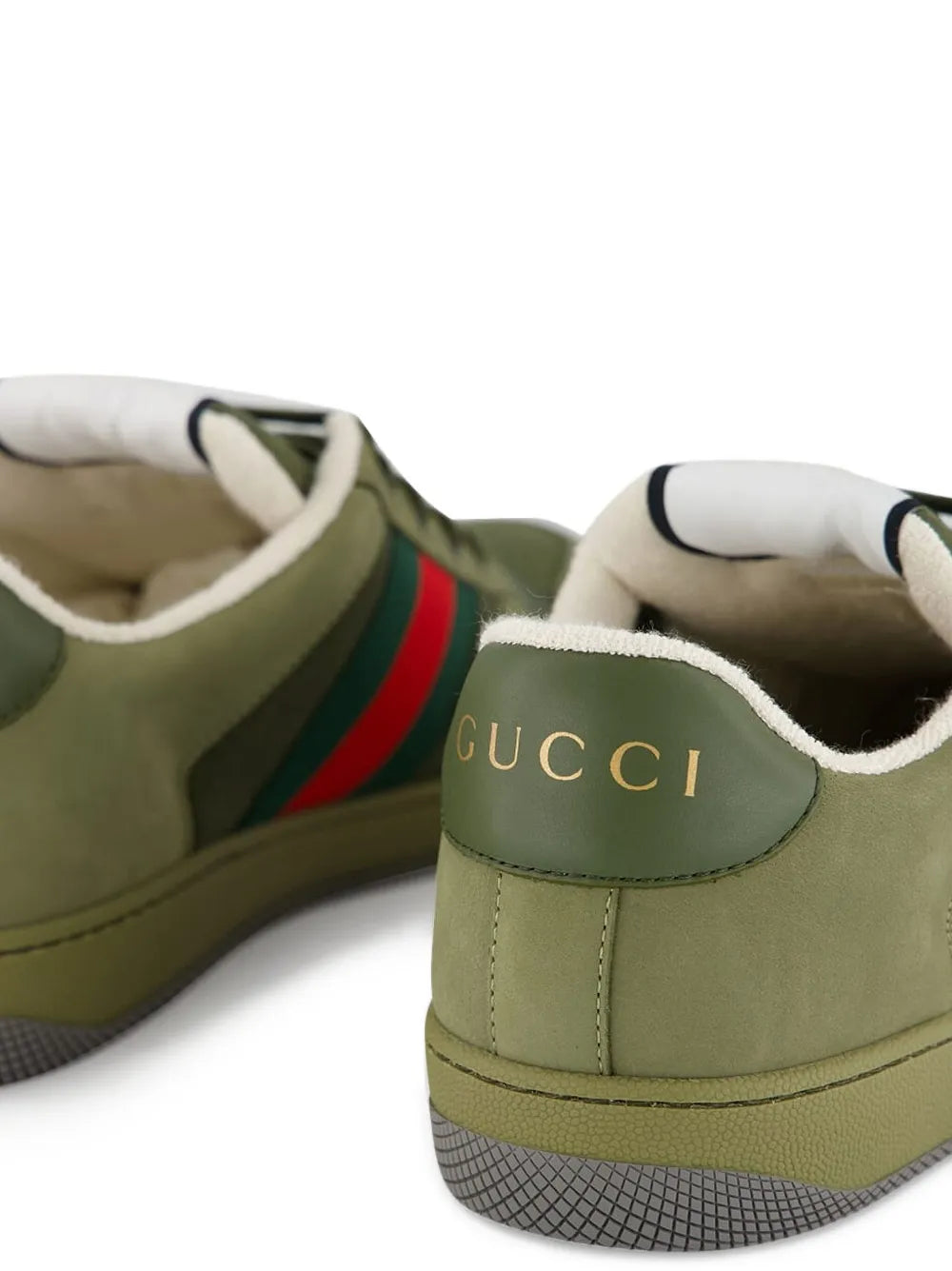 Gucci Screener Web-Stripe Sneakers