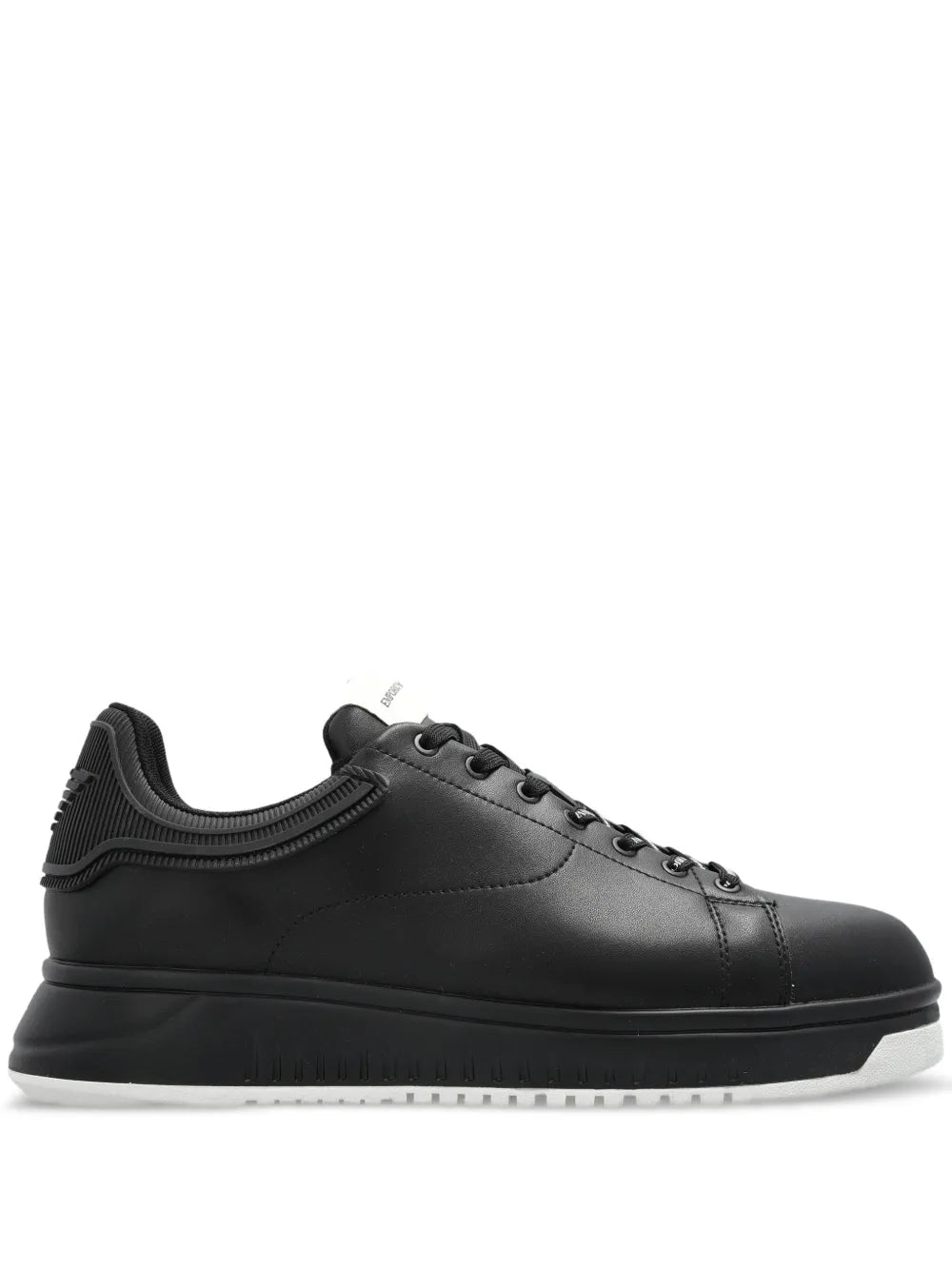 Emporio Armani Leather Lace-Up Sneakers