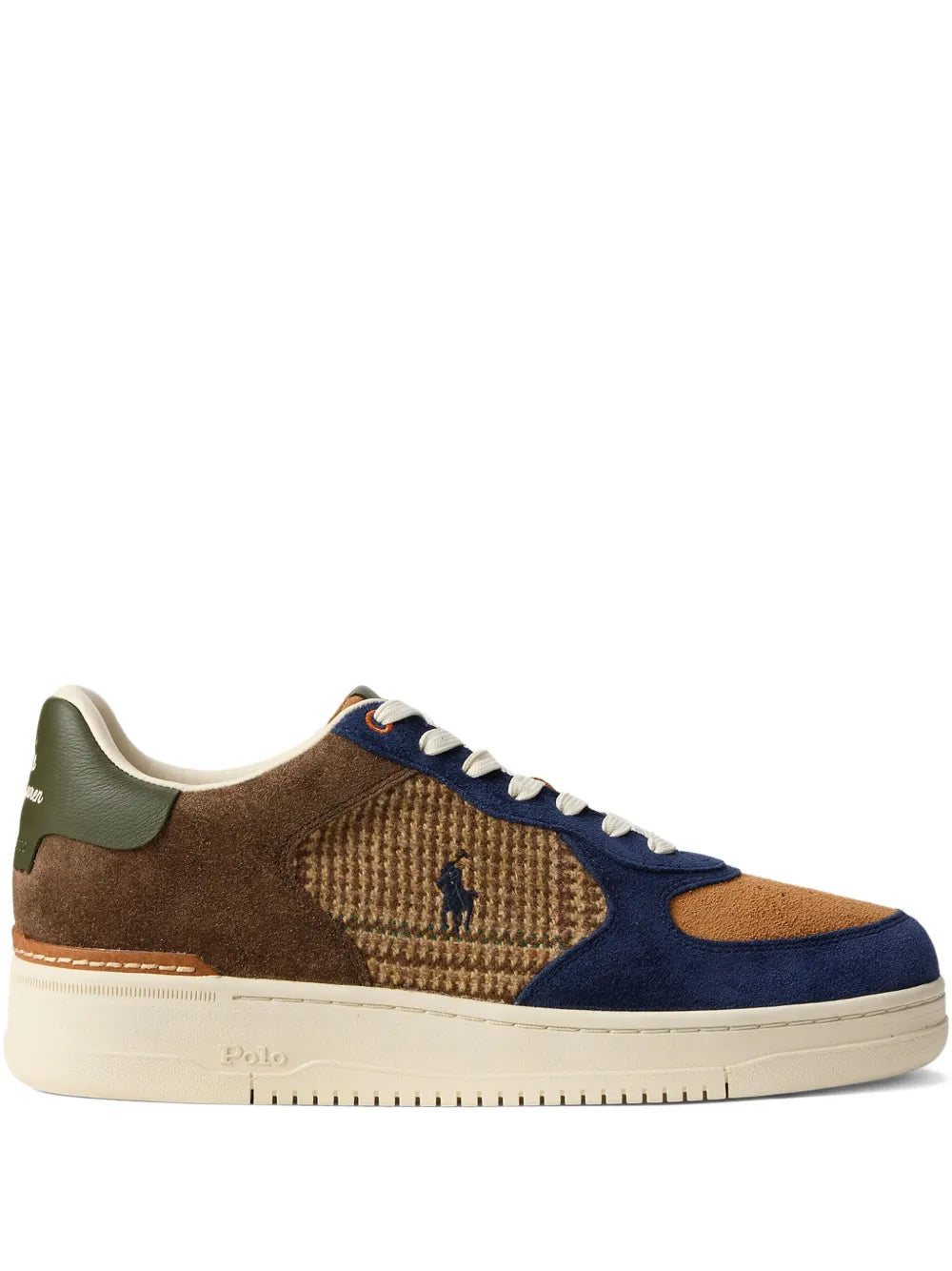 Polo Ralph Lauren Masters Suede-Panelled Tweed Sneakers